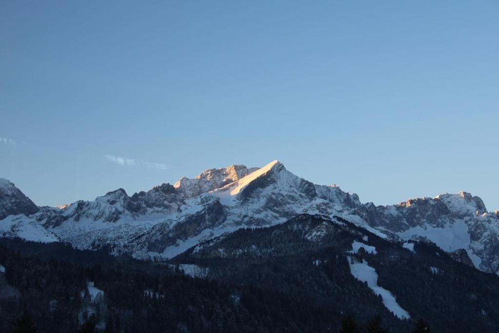 Pfeiffer Alm Am Sonnenhang Mit Blick Auf Die Zugspitze Garmisch-Partenkirchen Buitenkant foto